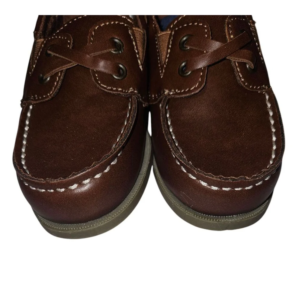 Carter’s Toddler Boys Boat Shoes Size 12 Brown Slip-On Casual Classic Style